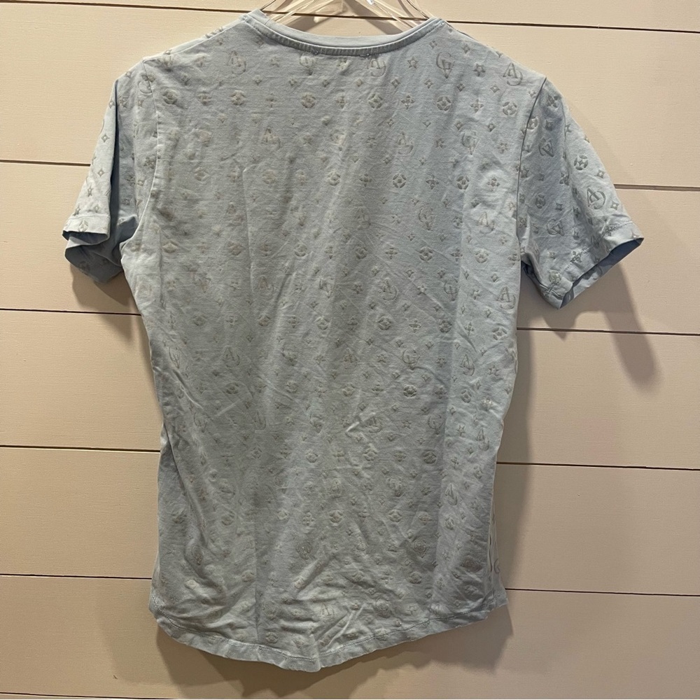 Avenue George V Paris Logo Light Blue Mens Tee Shirt Size Small - Picture 8 of 10